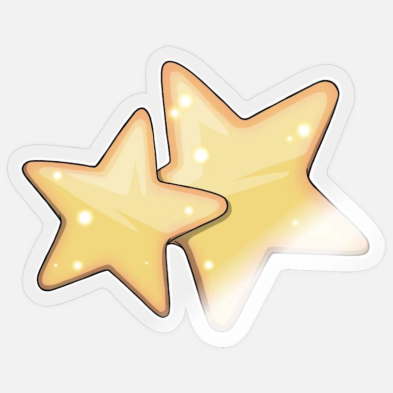 Glowing Starry Pattern Design for Apparel Sticker size S (10 x 10 cm)