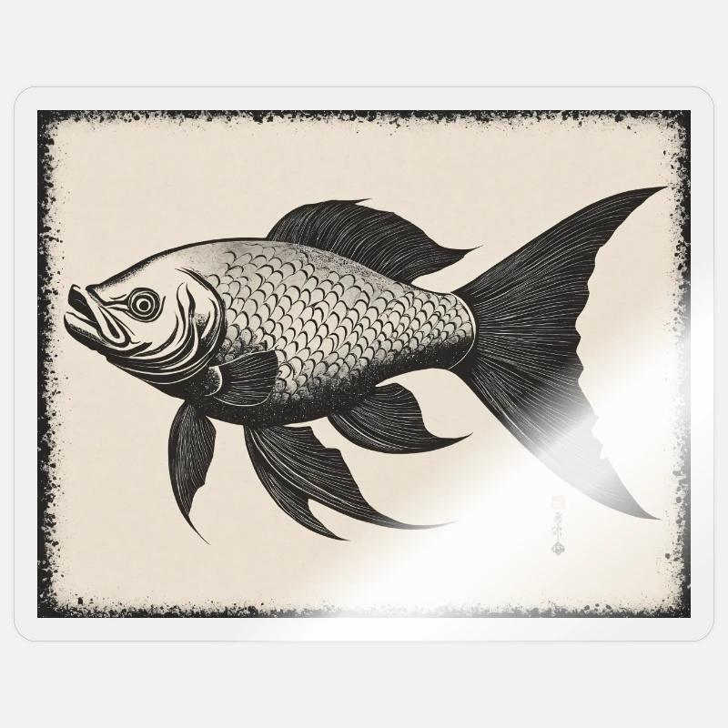 Goldfish Sticker size S (10 x 10 cm)