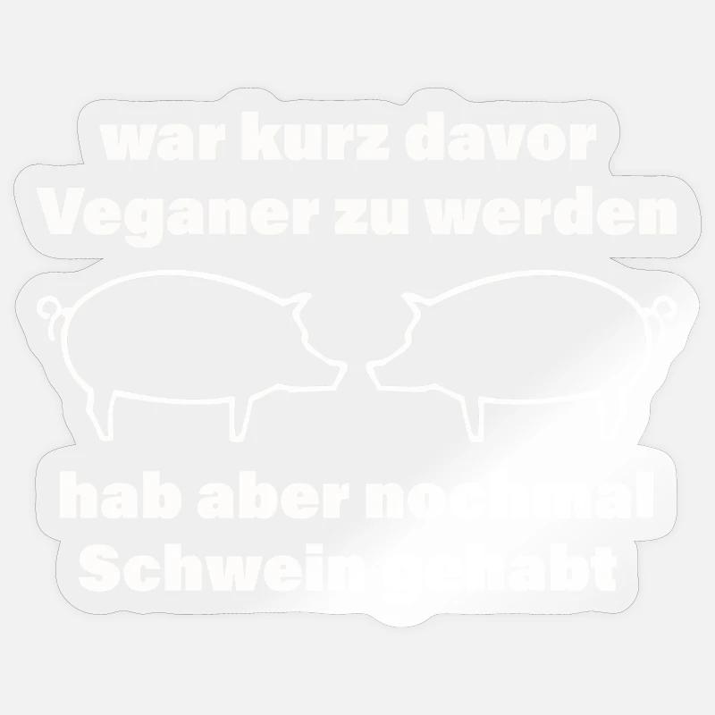 COCHON - Sticker taille S (10 x 10 cm) - brillant transparent