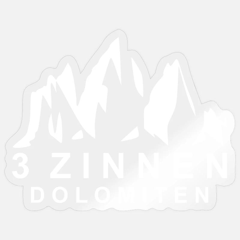 Three Peaks Dolomites Sticker size S (10 x 10 cm)