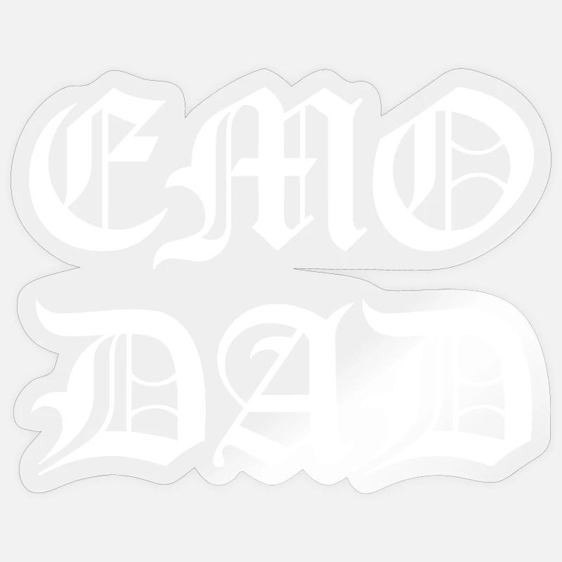 Emo Dad - Unique Gift - Emo Dad Sticker size S (10 x 10 cm)
