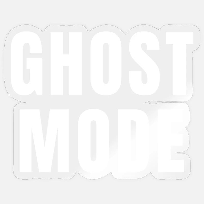 Ghost Mode Focus Power Mindset Success Growth Sticker size S (10 x 10 cm)