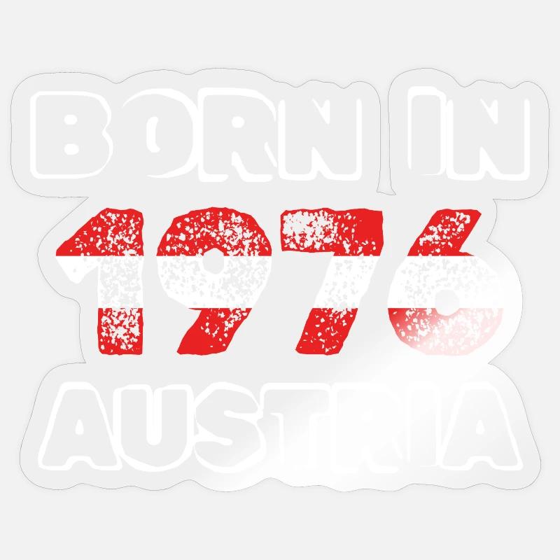 1976 - Sticker taille S (10 x 10 cm) - brillant transparent