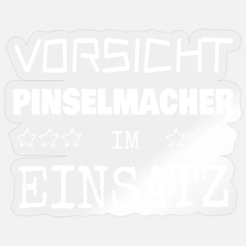 Brush maker as a vocation Sticker size S (10 x 10 cm)