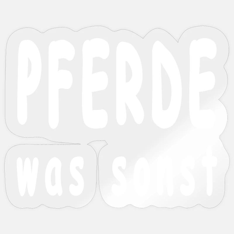 Pferde - Sticker Größe S (10 x 10 cm) - Transparent glänzend