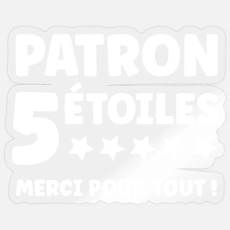 patron - Sticker size S (10 x 10 cm) - transparent glossy