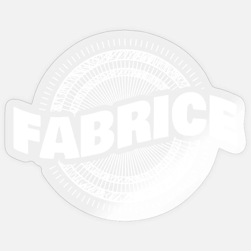 Projet cadeau Fabrice - Sticker taille S (10 x 10 cm) - brillant transparent