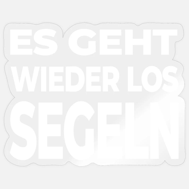 Sail - Sticker size S (10 x 10 cm) - transparent glossy