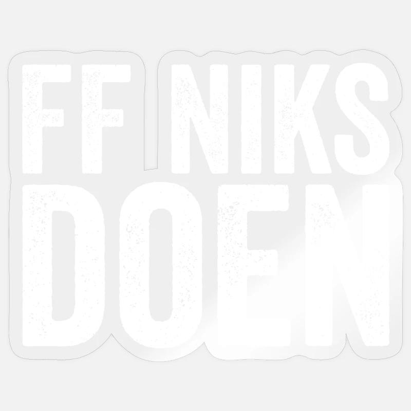 FF doing nothing – a wonderful rest Sticker size S (10 x 10 cm)