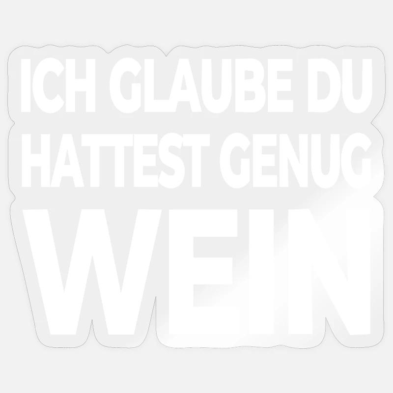 Vin - Sticker taille S (10 x 10 cm) - brillant transparent