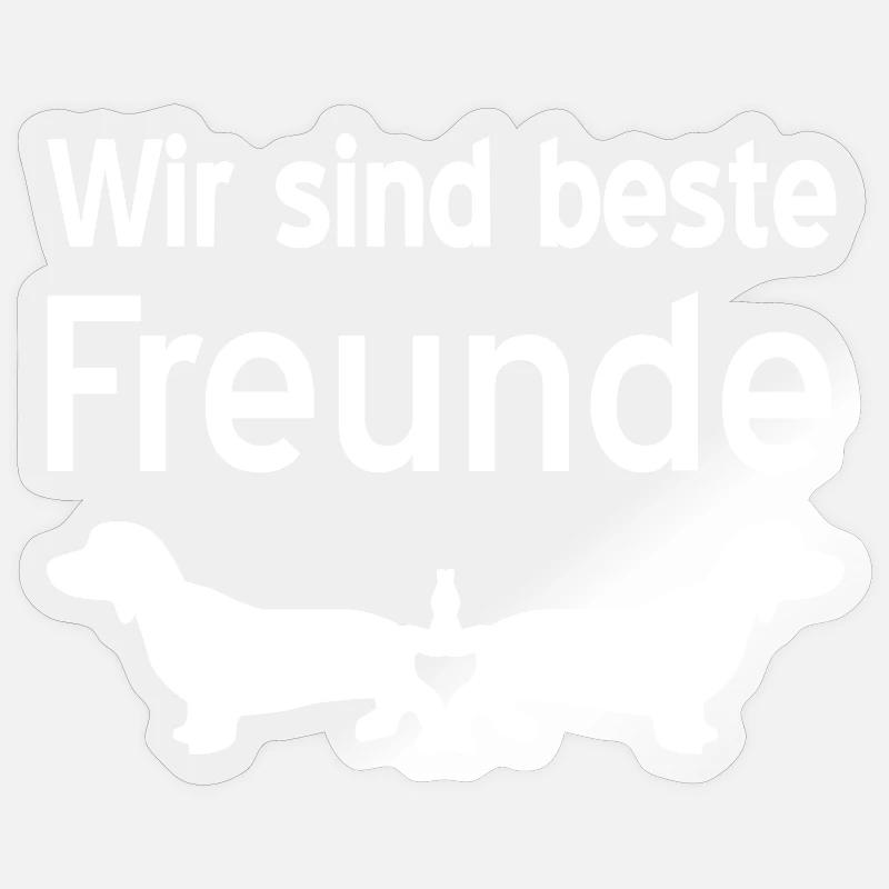 Dachshund - Sticker size S (10 x 10 cm) - transparent glossy