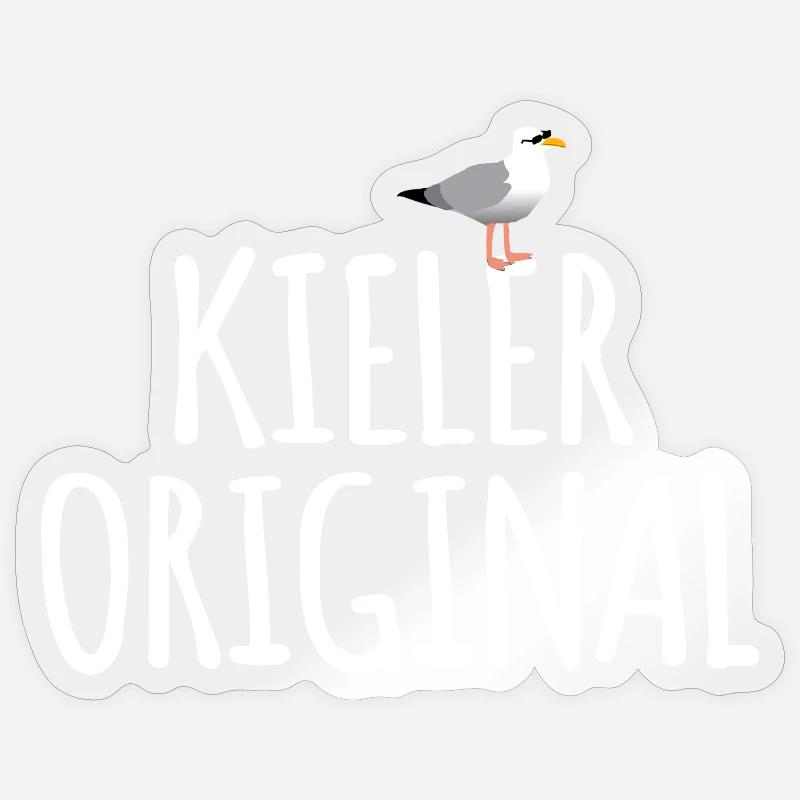Kiel Original - Sticker taille S (10 x 10 cm) - brillant transparent