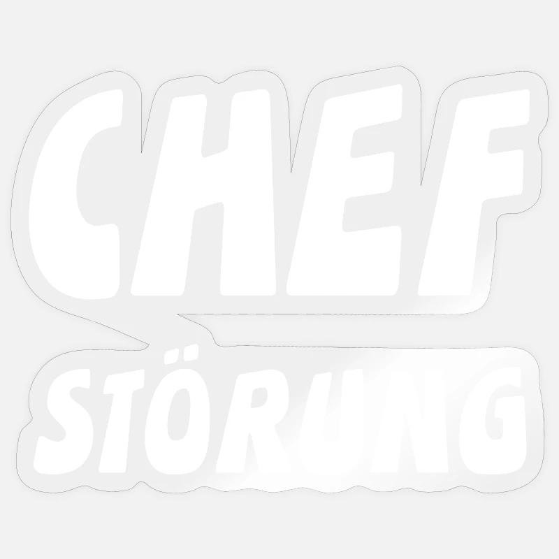 Chef - Sticker Größe S (10 x 10 cm) - Transparent glänzend