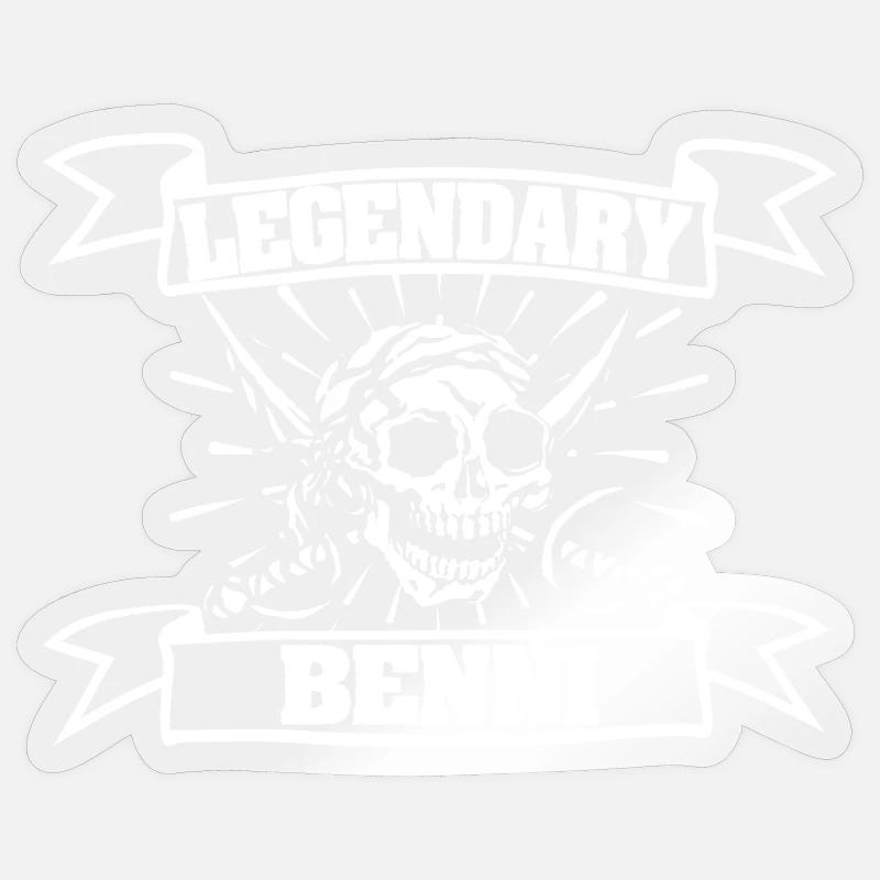 Carnaval Benni - Sticker taille S (10 x 10 cm) - brillant transparent