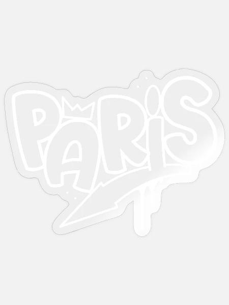 Paris - Sticker Größe S (10 x 10 cm) - Transparent glänzend