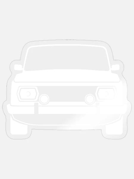 wartburg ddr auto cars oldtimer Ost Osten Grafik - Sticker Größe S (10 x 10 cm) - Transparent glänzend