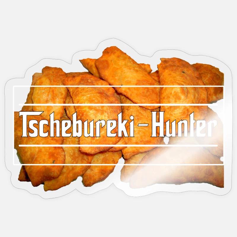 Chebureki-Hunter - Sticker size S (10 x 10 cm) - transparent glossy