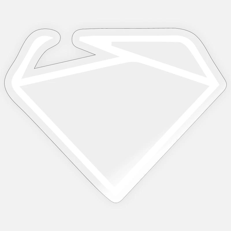 Symbole Logo - Sticker taille S (10 x 10 cm) - brillant transparent