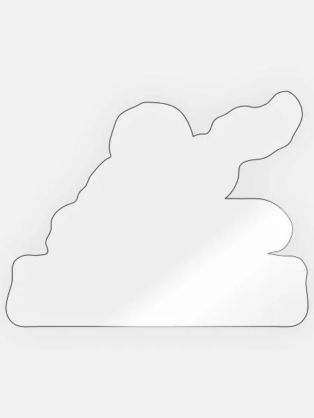 Pusteblumen Silhouette auf Gras - Sticker Größe S (10 x 10 cm) - Transparent glänzend