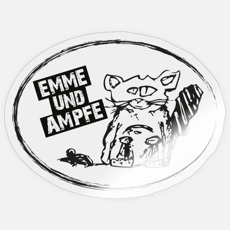 ÉMEUNDAMPFE CHAT Sticker taille S (10 x 10 cm)