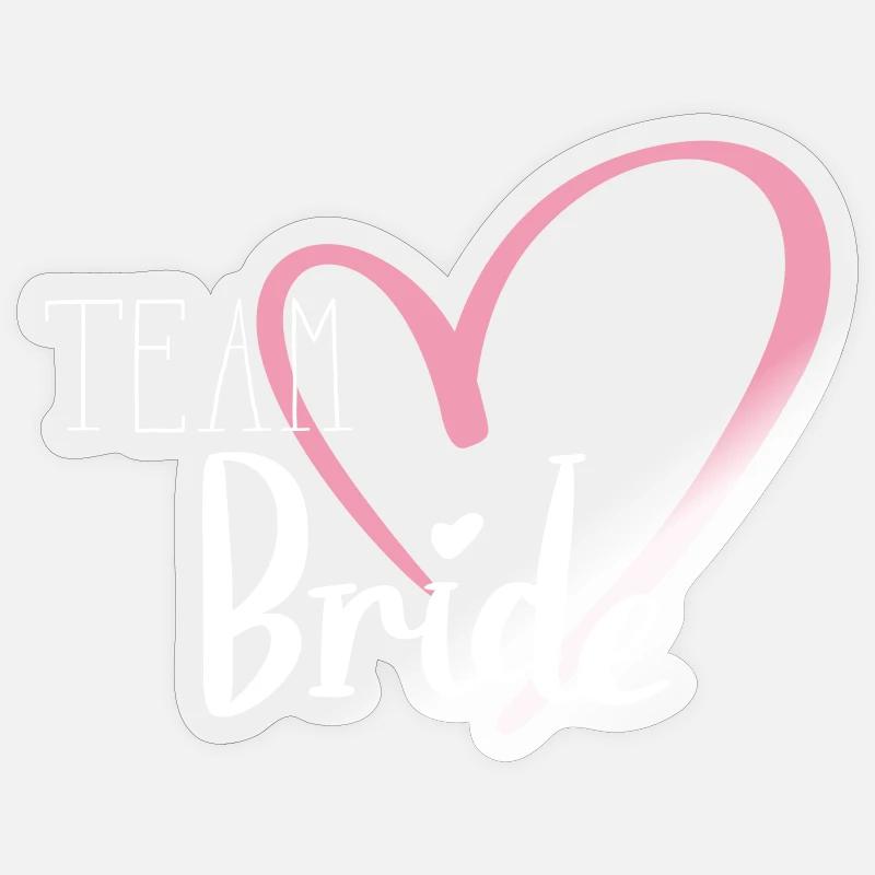Épouse de l’équipe - Sticker taille S (10 x 10 cm) - brillant transparent