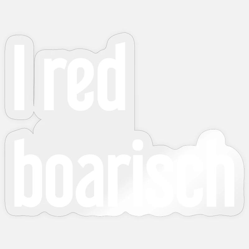 I red boarisch Sticker size S (10 x 10 cm)