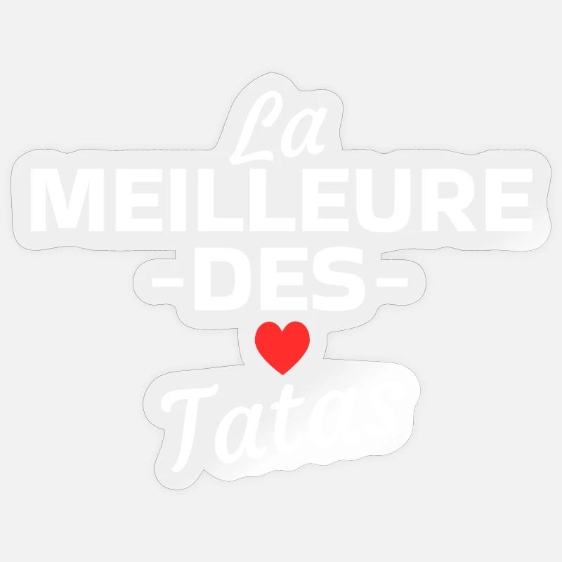 Das Beste von Tatas - Sticker Größe S (10 x 10 cm) - Transparent glänzend