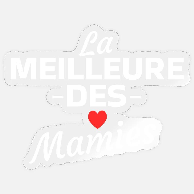 Das Beste unter den Omas - Sticker Größe S (10 x 10 cm) - Transparent glänzend