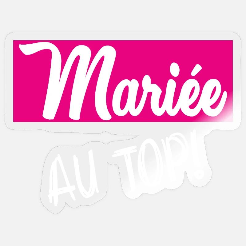 WEDDING Sticker size S (10 x 10 cm)