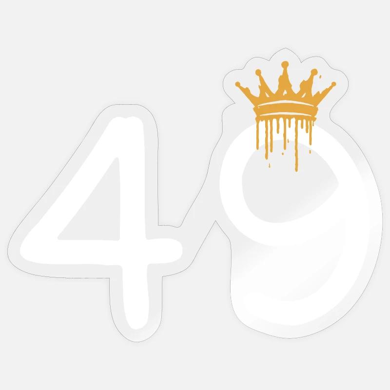 49 - Sticker size S (10 x 10 cm) - transparent glossy