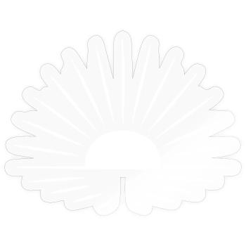 Sunrise Balance Minimalistisches Achtsamkeits - Sticker Größe S (10 x 10 cm) - Transparent glänzend - Vorne