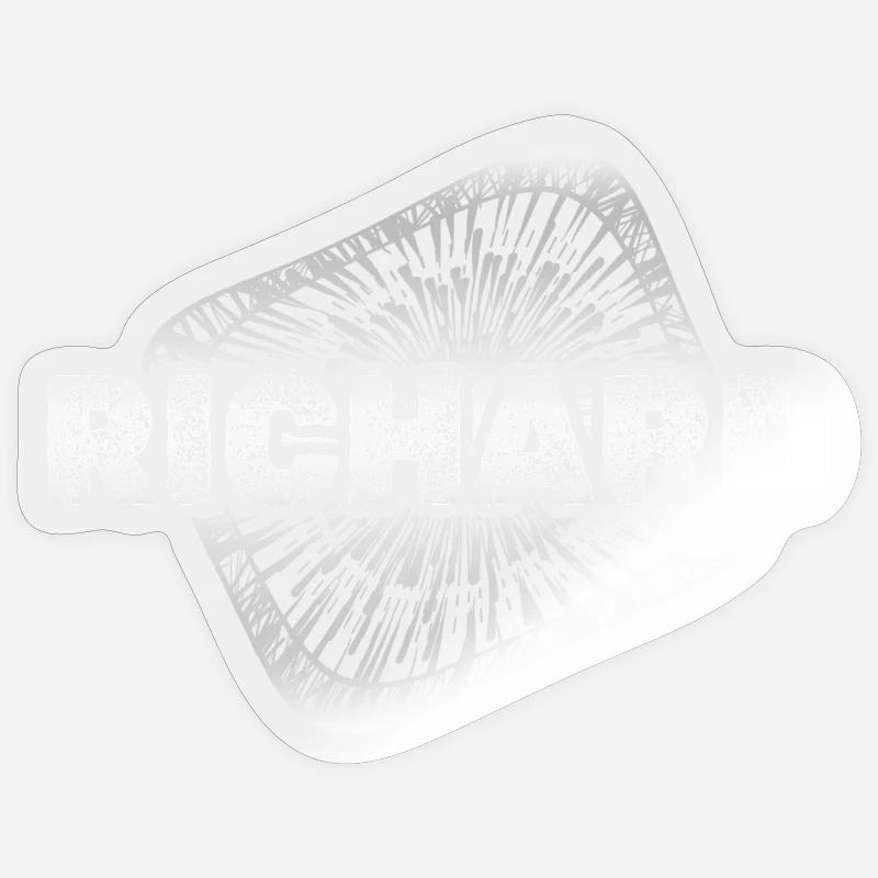 Impression du logo RICHARD Ray - Sticker taille S (10 x 10 cm) - brillant transparent