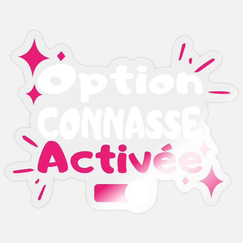 Option Diva Activée - Sticker taille S (10 x 10 cm) - brillant transparent