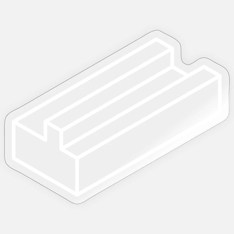 Impossible form – optical illusion for nerds Sticker size S (10 x 10 cm)