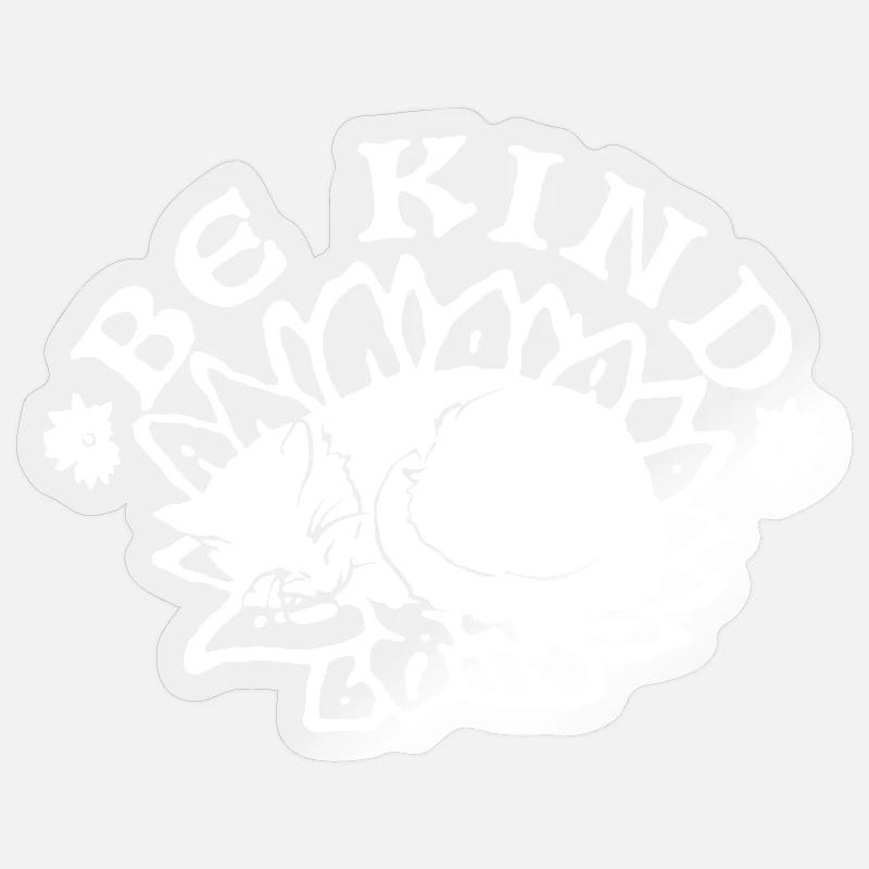 SEI FREUNDLICH - Sticker Größe S (10 x 10 cm) - Transparent glänzend