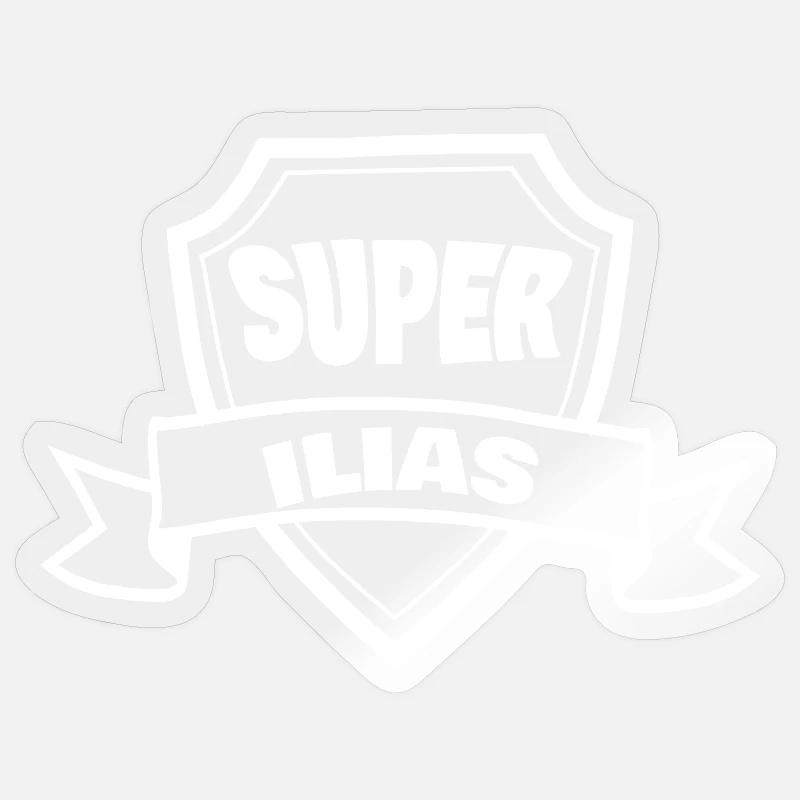 Iliad as a given name - Sticker size S (10 x 10 cm) - transparent glossy