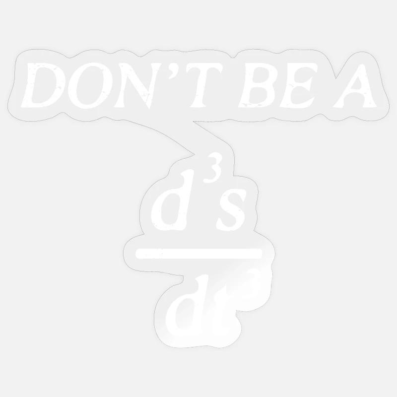 Don't be a jerk - Sticker Größe S (10 x 10 cm) - Transparent glänzend