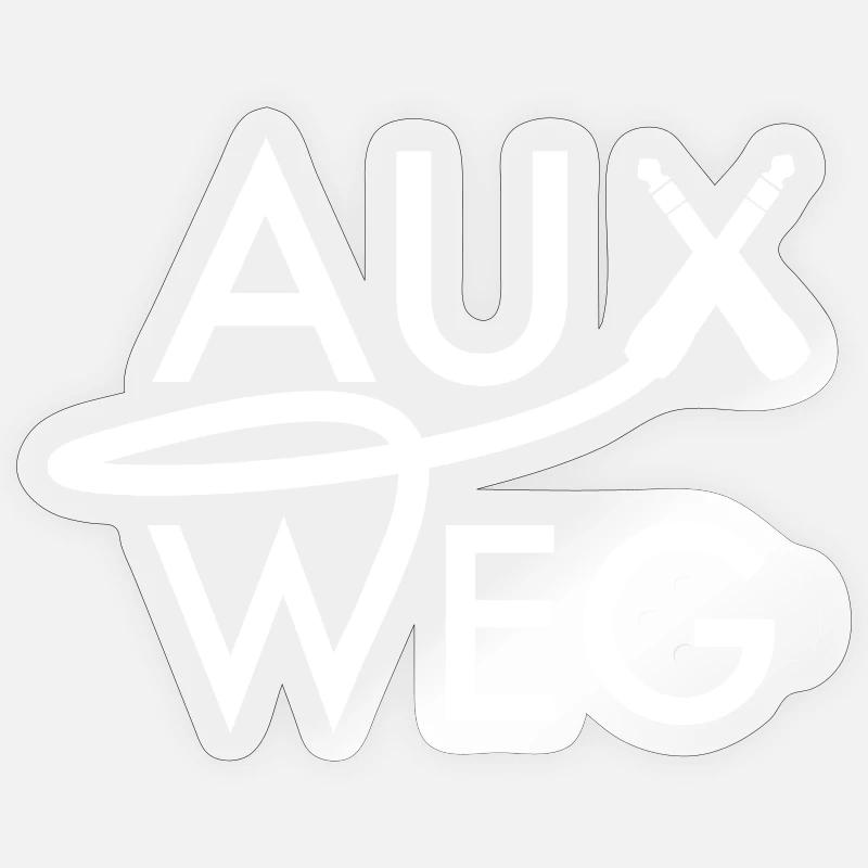 Auxweg - Sticker taille S (10 x 10 cm) - brillant transparent