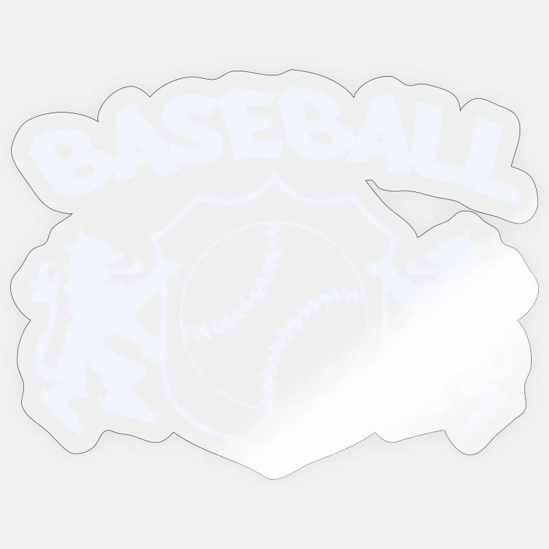 Baseball Crest Sticker size S (10 x 10 cm)