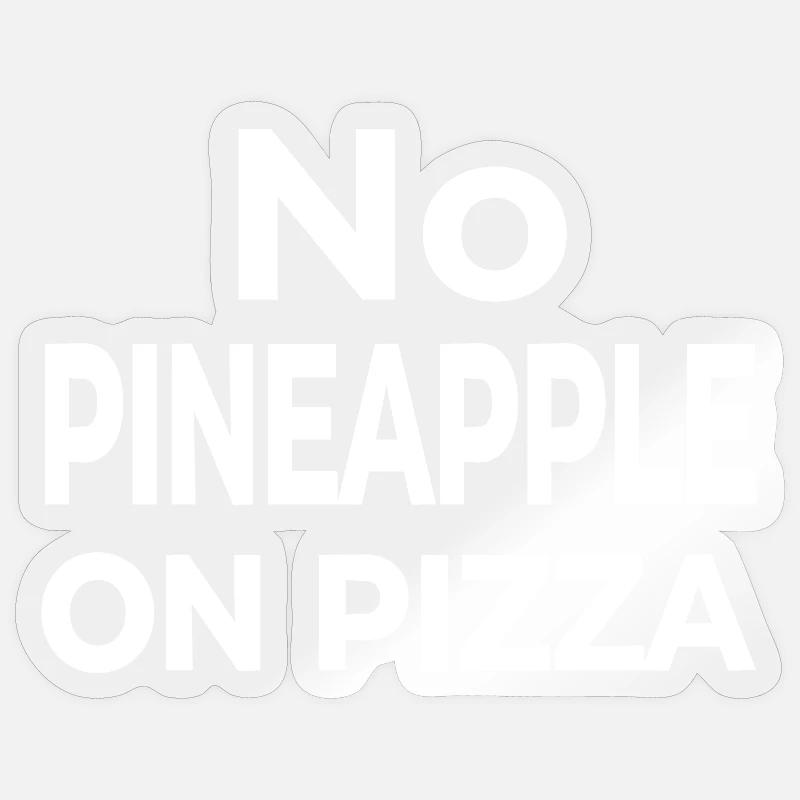Pizza - Sticker taille S (10 x 10 cm) - brillant transparent