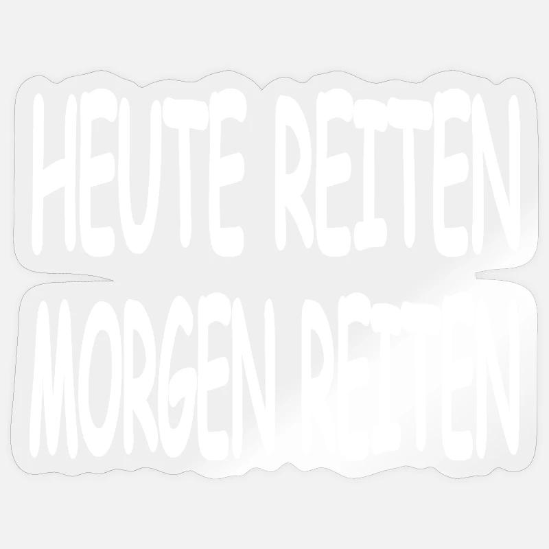 Ride - Sticker size S (10 x 10 cm) - transparent glossy