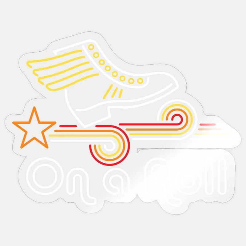 Im Flow - Sticker Größe S (10 x 10 cm) - Transparent glänzend