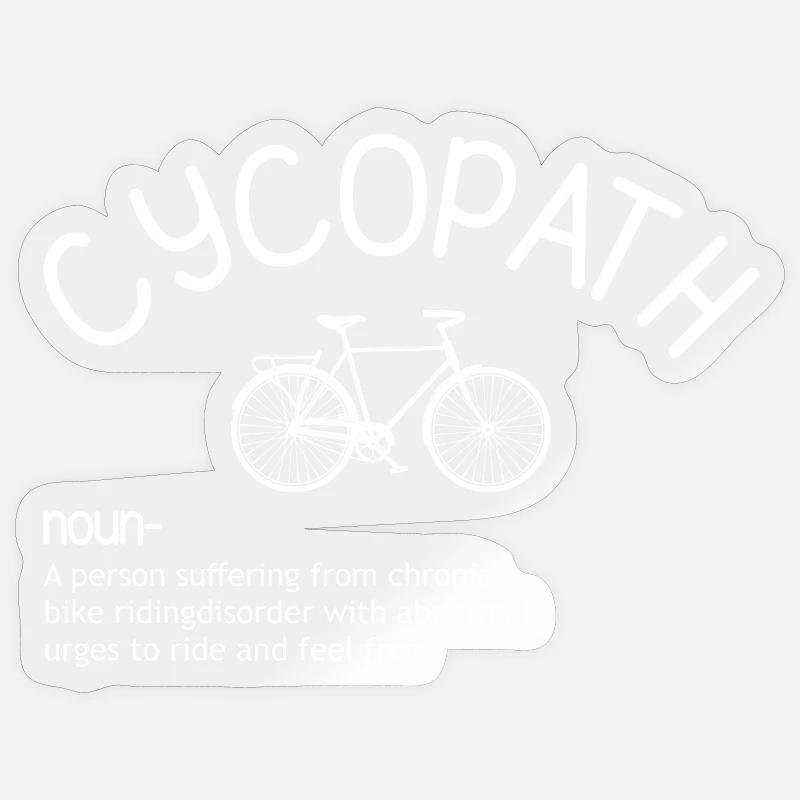 Cycopath Bicycle Obsession Sticker size S (10 x 10 cm)