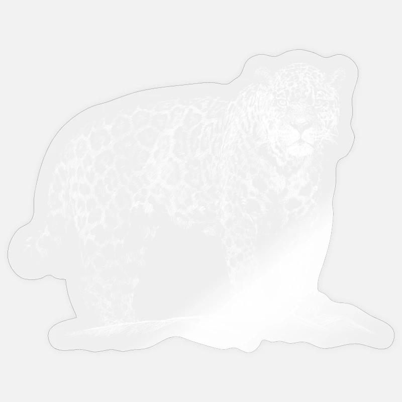 Leopard - Sticker size S (10 x 10 cm) - transparent glossy