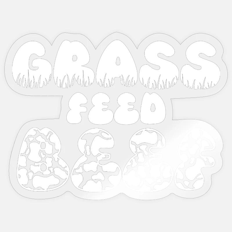 Grass Feed Beef Sticker Größe S (10 x 10 cm)