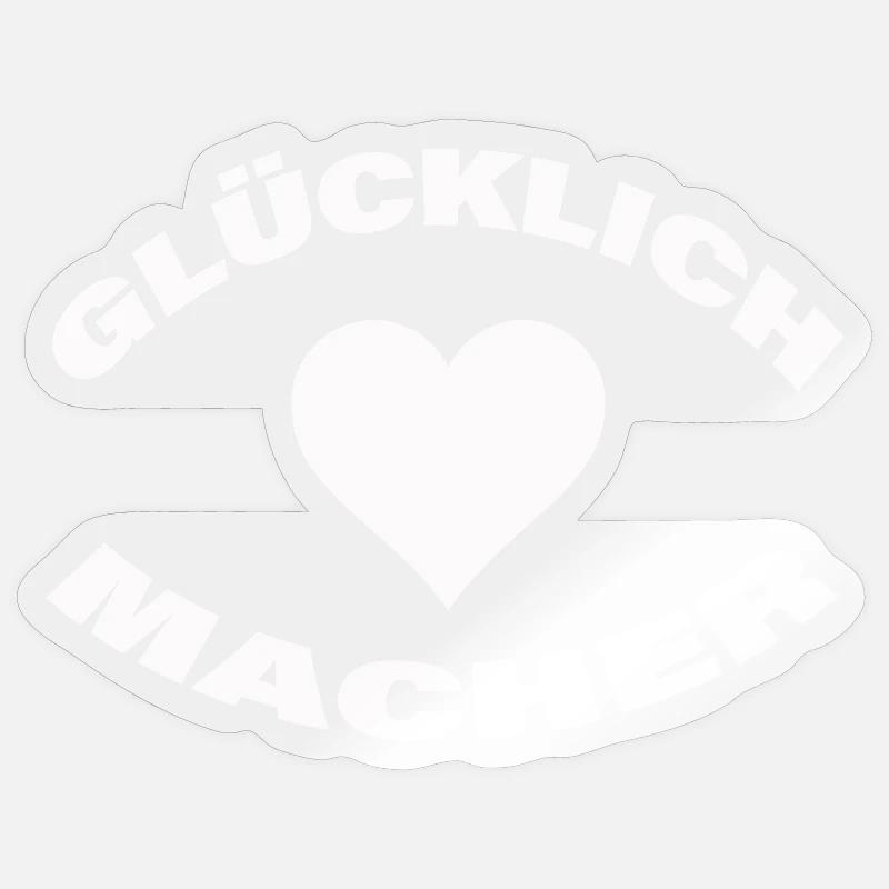 HAPPINESS MAKERS - Sticker size S (10 x 10 cm) - transparent glossy