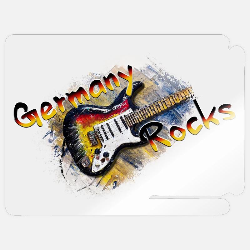 germany rocks - Sticker Größe S (10 x 10 cm) - Transparent glänzend