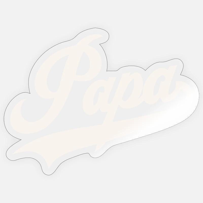Classic Papa Script Sticker size S (10 x 10 cm)