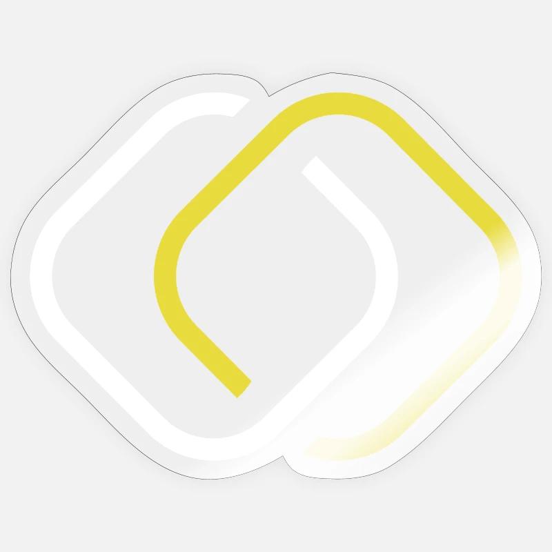 Logo PixB - Sticker taille S (10 x 10 cm) - brillant transparent
