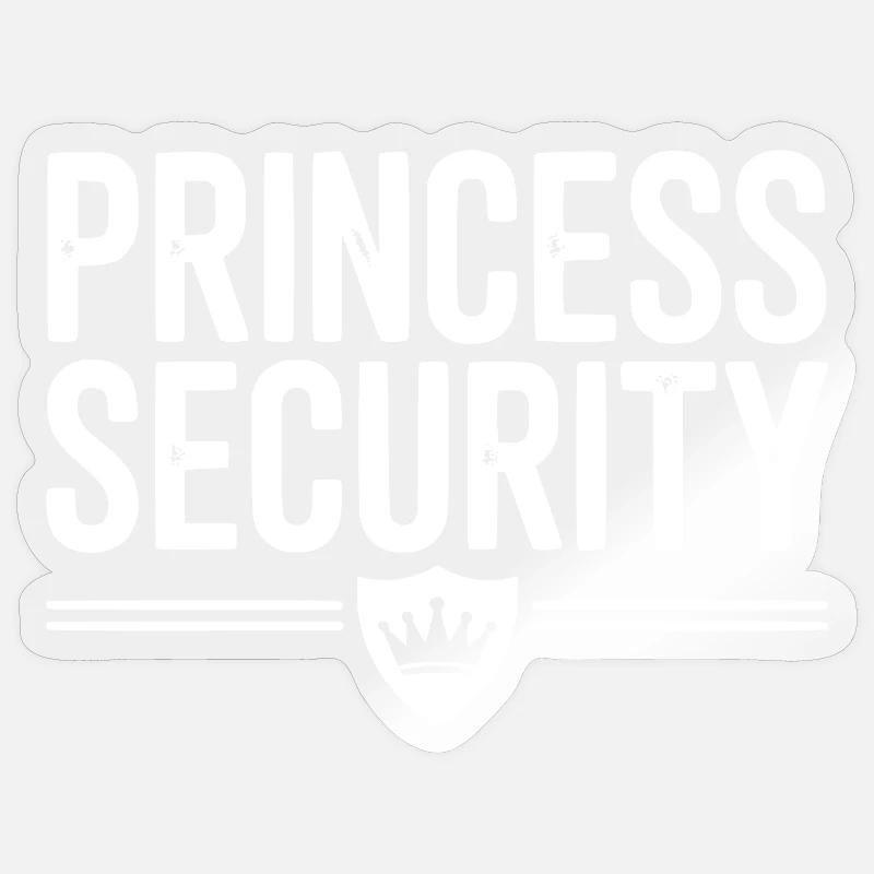 Sécurité de la princesse Sticker taille S (10 x 10 cm)